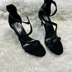 Elegant Black Strappy Heels